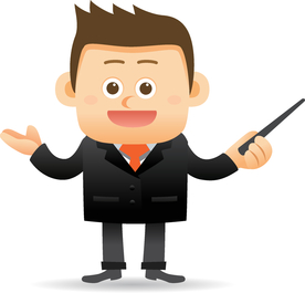 卡通商务男性