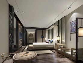 酒店卧室效果图