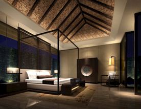 酒店卧室效果图