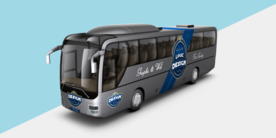 大巴车身广告样机