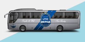 大巴车身广告样机