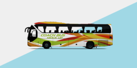 大巴车身广告样机