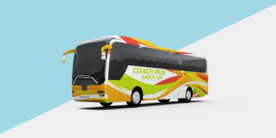 大巴车身广告样机