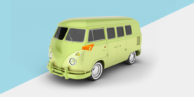 大巴车身广告样机