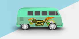 大巴车身广告样机