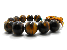 虎睛石貔貅佛珠手链