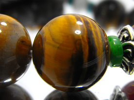 虎睛石貔貅佛珠手链