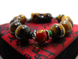 虎睛石貔貅佛珠手链