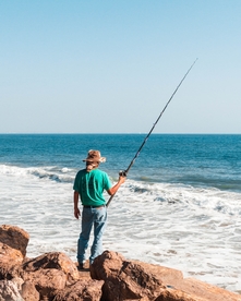 钓鱼垂钓捕鱼抓鱼图片