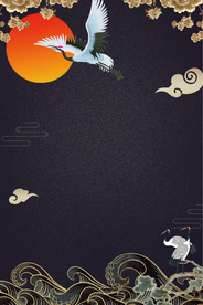 新中式海报背景