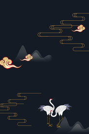 新中式海报背景