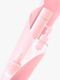 粉色化妆品广告