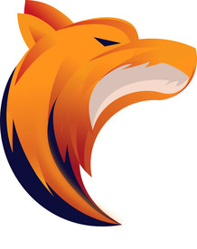 狼 狗 豹子 动物 渐变