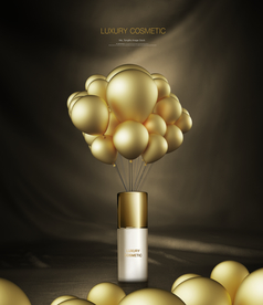 华丽化妆品海报