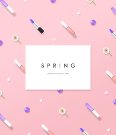 简约化妆品海报