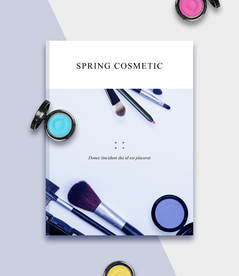 简约化妆品海报