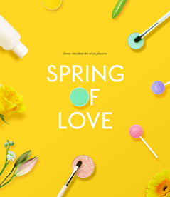 简约化妆品海报