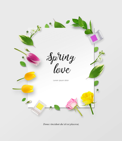 简约化妆品海报