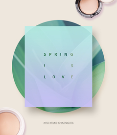 简约化妆品海报