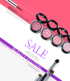 美甲化妆品海报