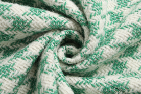 绿白布料特写