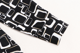 黑白格子女装袖