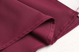 玫瑰红连衣裙布质