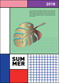 几何拼接排版设计