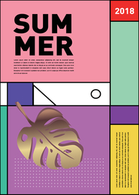 几何拼接排版设计