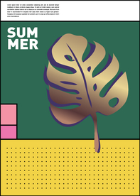 几何拼接排版设计