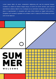 几何拼接排版设计