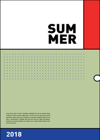 几何拼接排版设计