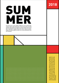 几何拼接排版设计