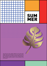 几何拼接排版设计