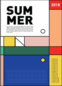 几何拼接排版设计