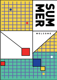 几何拼接排版设计