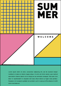 几何拼接排版设计