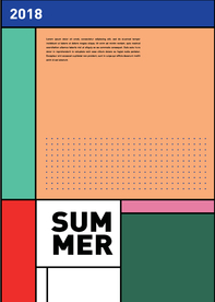 几何拼接排版设计