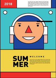 几何拼接排版设计