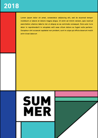 几何拼接排版设计