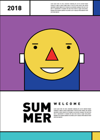 几何拼接排版设计