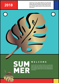 几何拼接排版设计