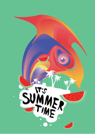 抽象炫彩液态图案