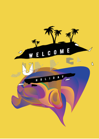 抽象炫彩液态图案