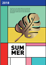 几何拼接排版设计