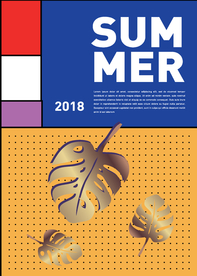 几何拼接排版设计