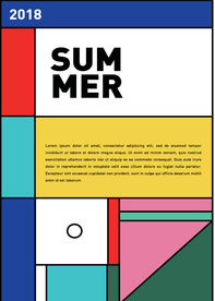 几何拼接排版设计