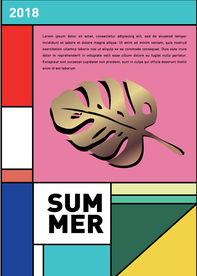 几何拼接排版设计