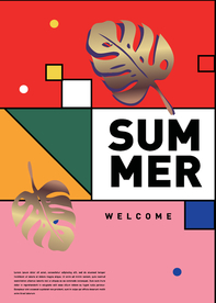 几何拼接排版设计