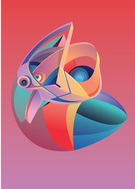 抽象炫彩液态图案